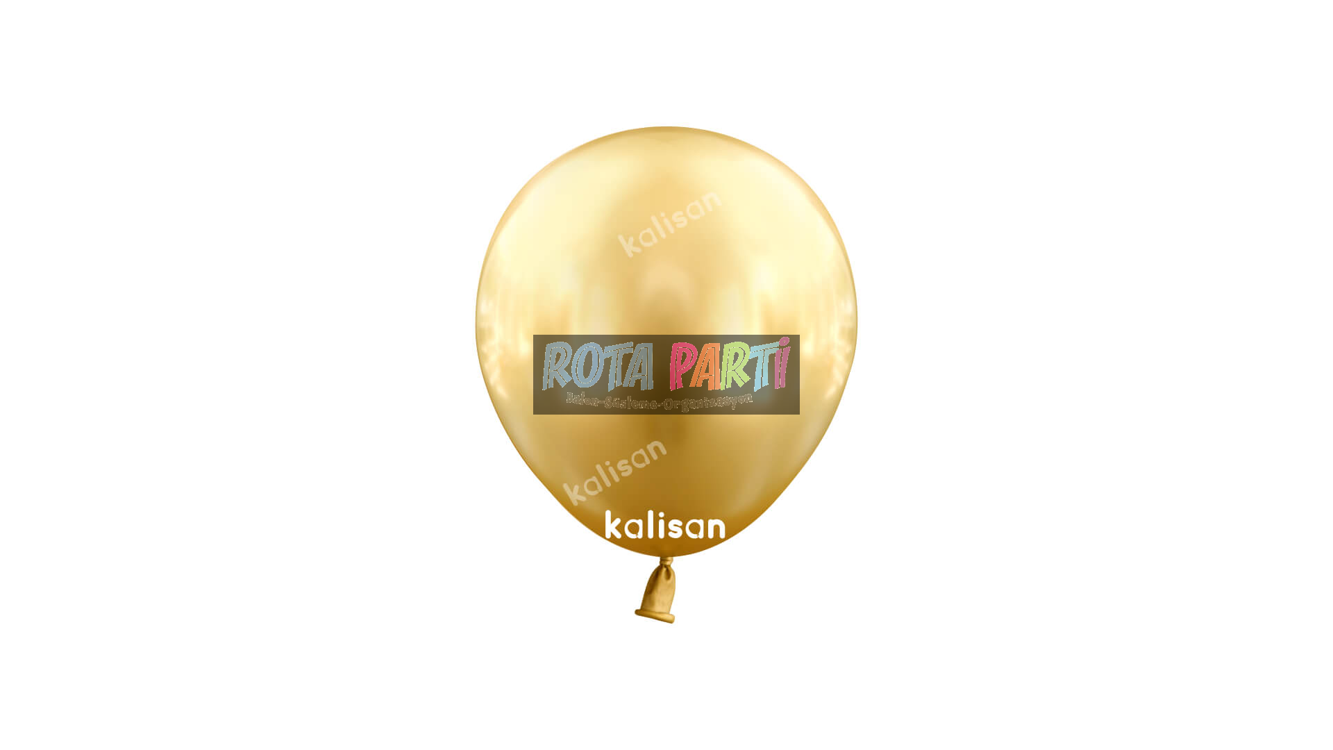 5" Mini Mirror (Krom) Gold Balon 100'Lü