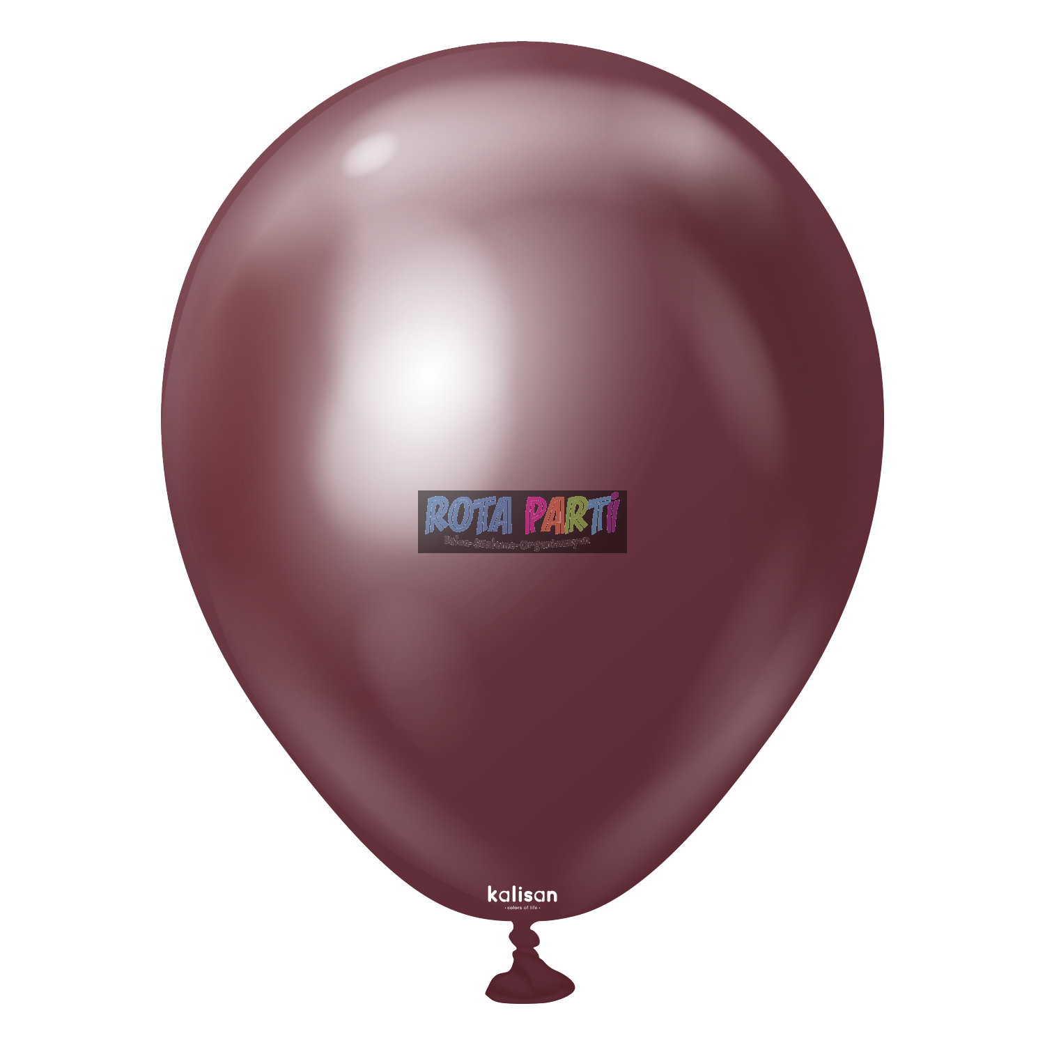 5" Mini Mirror (Krom) Bordo Balon 100'Lü