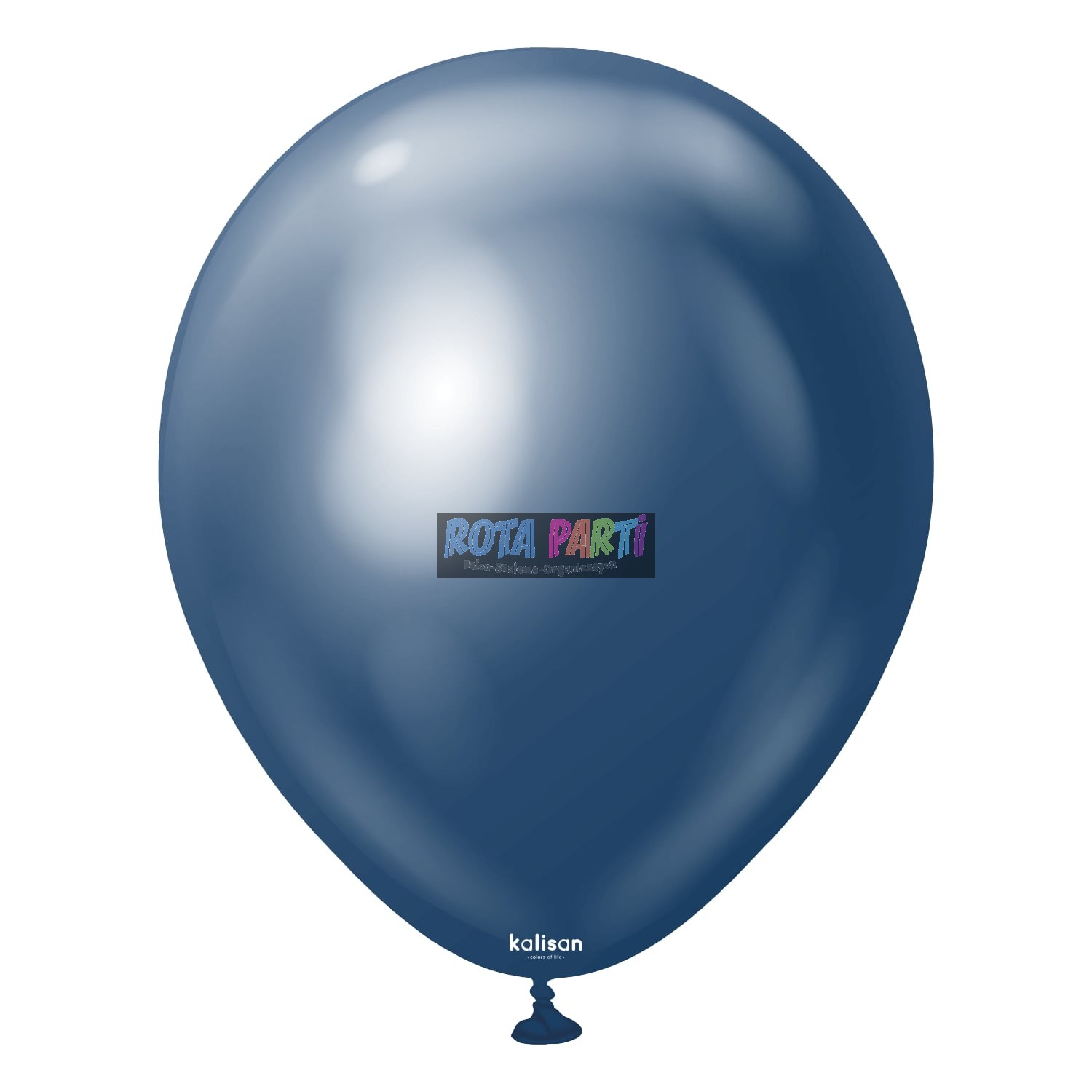  18'' Krom Mirror Gece Mavisi (Navy) Balon 5'Li (45 Cm)