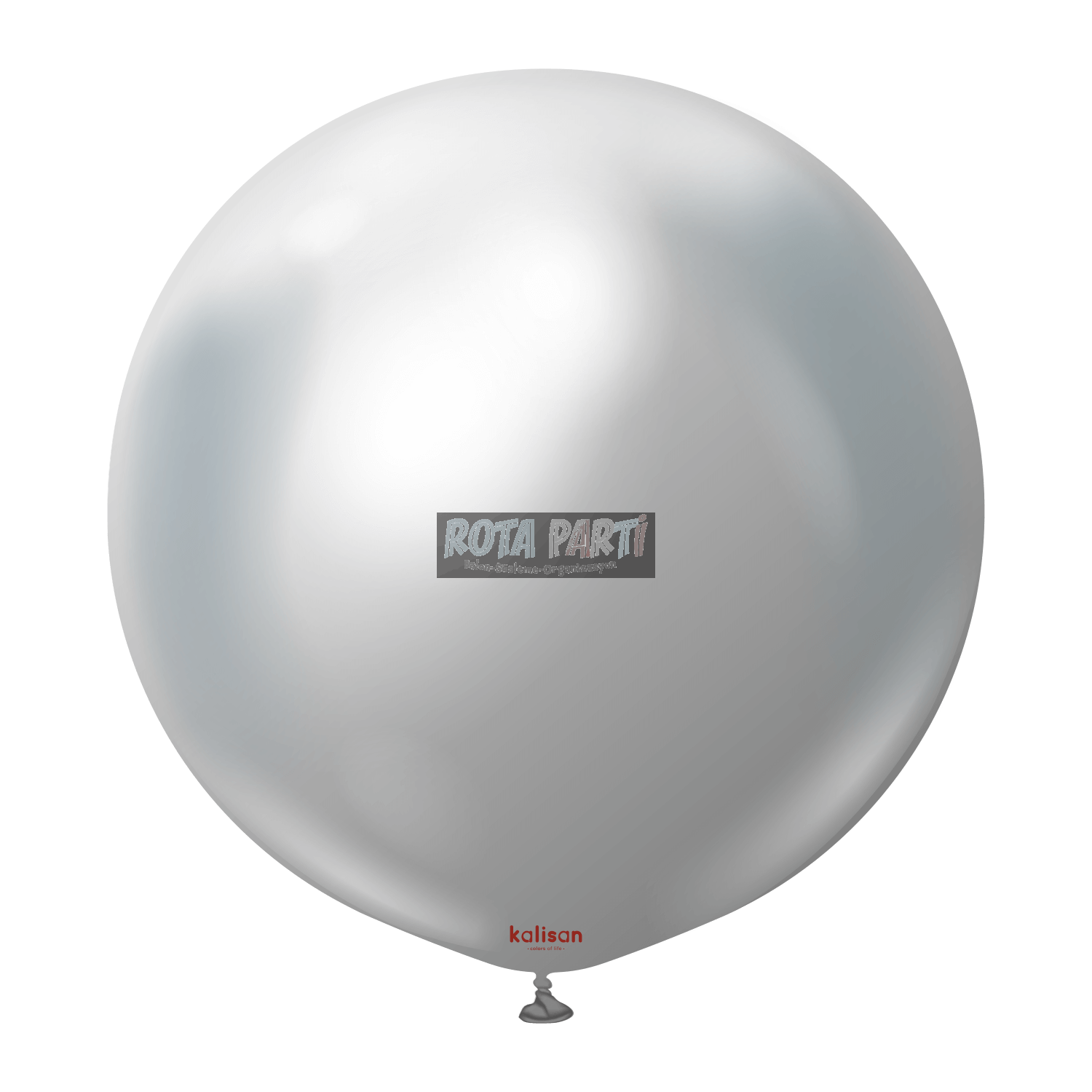  24'' Krom Mirror Gümüş Balon 2'Li (60 Cm)
