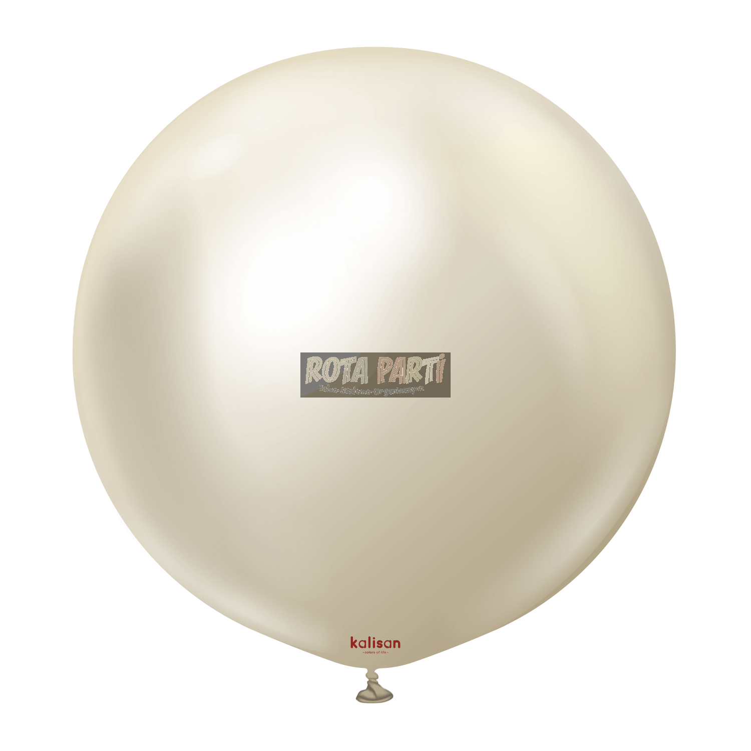   24'' Krom Mirror Beyaz Altın (White Gold) Balon 2'Li (60 Cm)