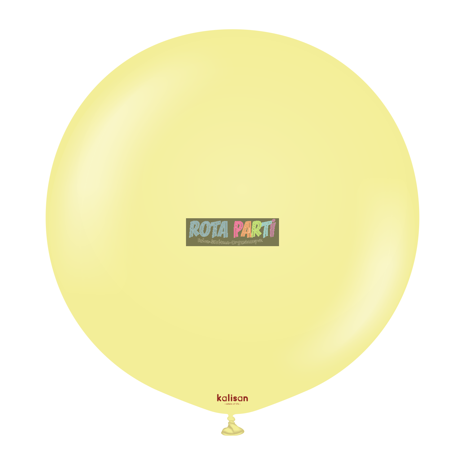 24" Makaron Sarı (Yellow) Balon 2'Li (60 Cm)