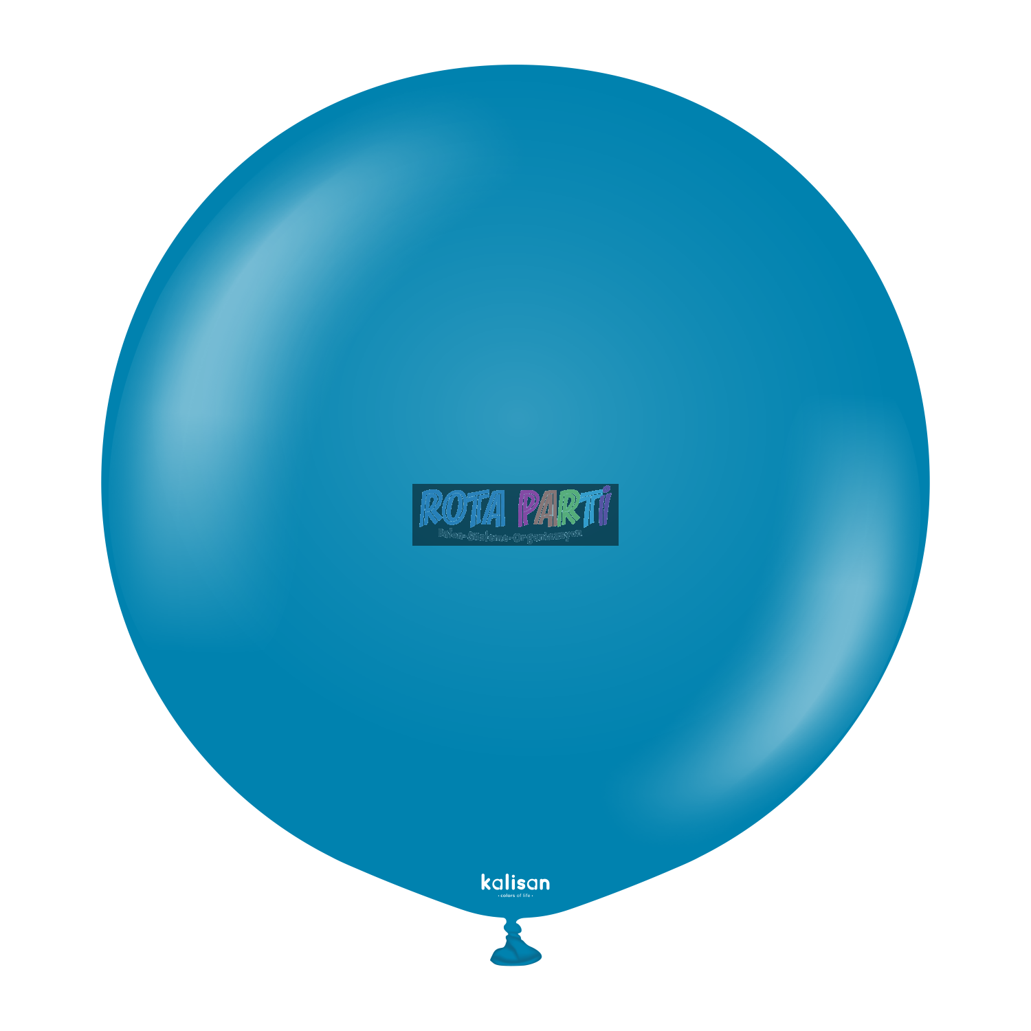 24" Retro Deep Blue (Derin Okyanus) Balon 2'Li (60 Cm)