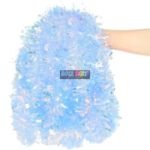 2 Mt Metalize Hologram Mavi Sim Süs 6,5cm